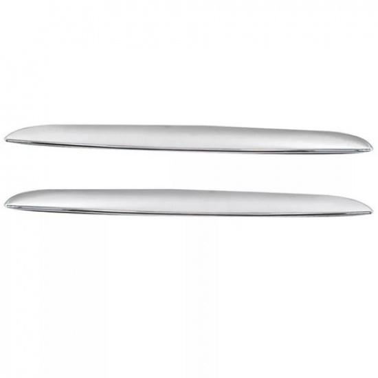 1 Pair Front Hood Cover Trim Above Grille 51137117242 For BMW 3-Series E90 E91