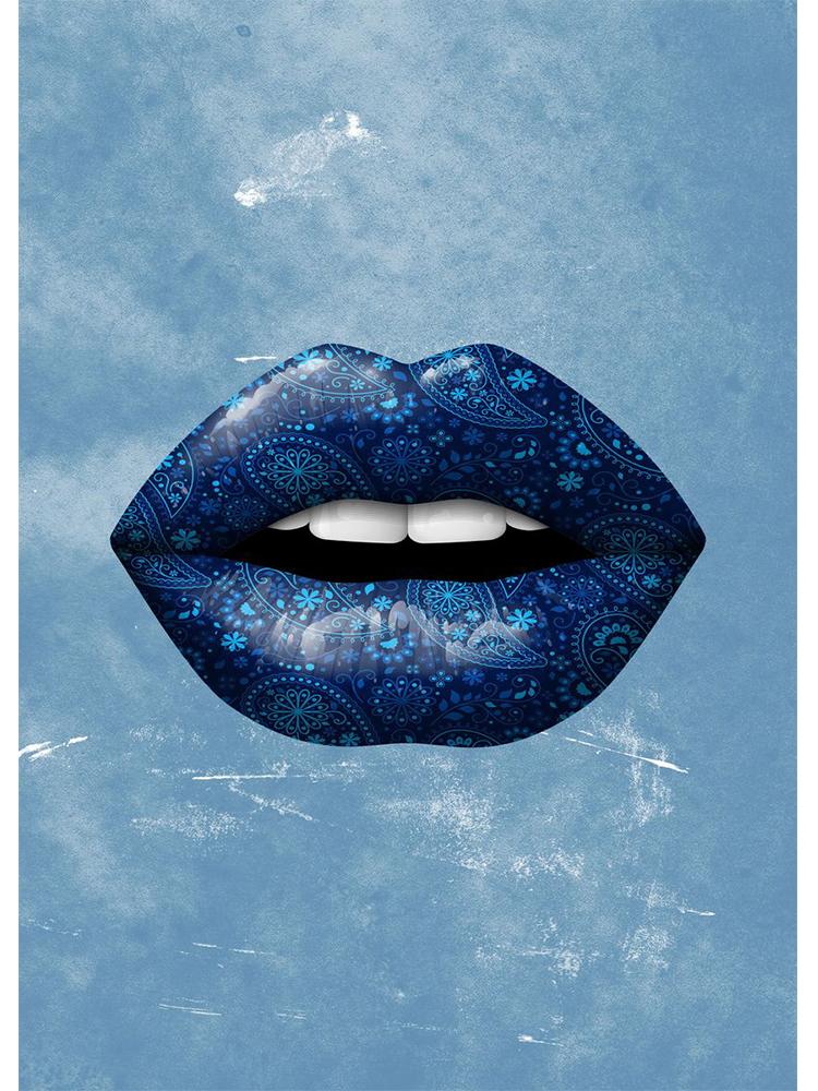 Gold Lips Canvas Painting Graffiti Style Poster Dollar Art Prints Bedroom Wall Decoration Murals For Modern Home Decor Aesthetic