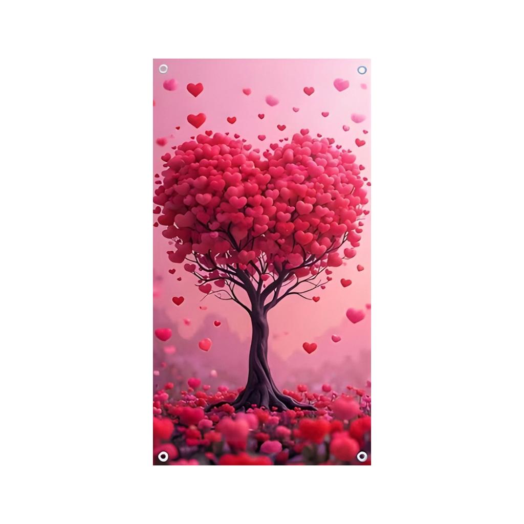 Valentinstag Türvorhang Dekoration Party Atmosphäre Liebe Hängende Fahne Dekoration Türrahmen Türabdeckung