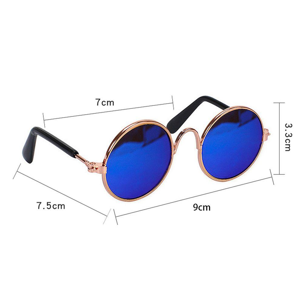 Round Pet Supplies Trend Toys Photos Props Pet Sunglasses Eye-wear Reflection Glasses Cat Glasses
