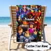 Custom Name Ro-blox Adventure Quests Microfiber Beach Towel Super Soft & Absorbent for Bath, Beach, Travel  Bath Time Accessory, Fan gifts