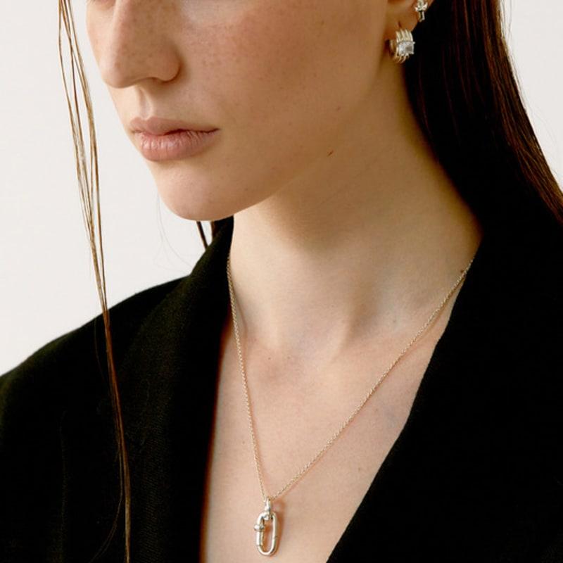 

fINE HABIT fINE Link Necklace(M) Natural Silver 60cm