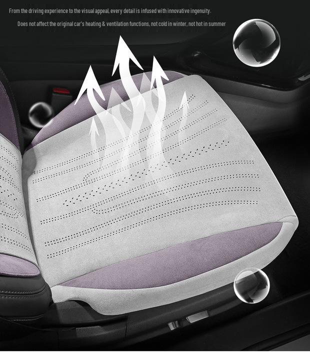 Upgraded Rams Suede Seat Cushion for BYD Song PLUS DM-i: Skin-Friendly & Breathable