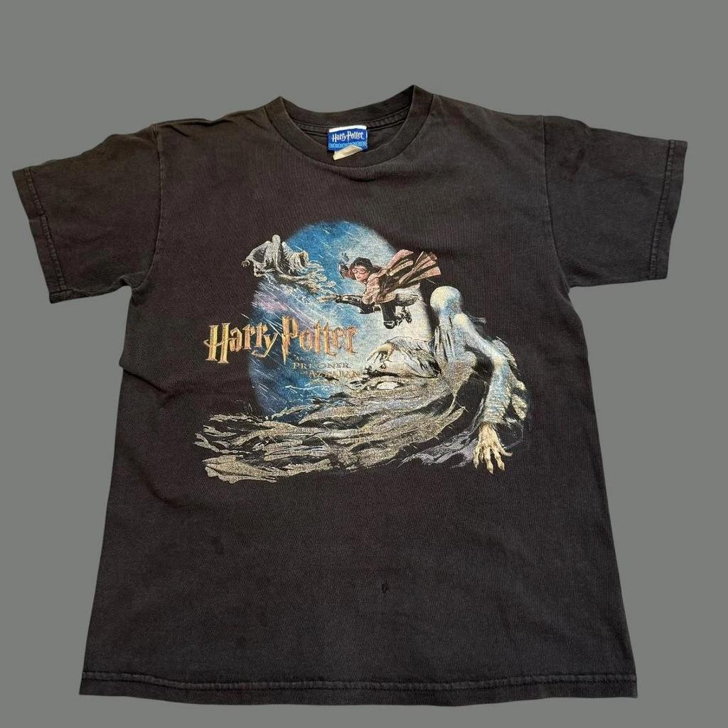 00s Harry Potter Movie 100% Cotton T-shirt Mens Tees Top, Vintage, 2 Tags, Promo Tee