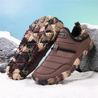 New Waterproof Non-Slip Fleece-Lined Snow Boots – Outdoor Casual, Thickened, Wear-Resistant Cotton Shoes for Couples