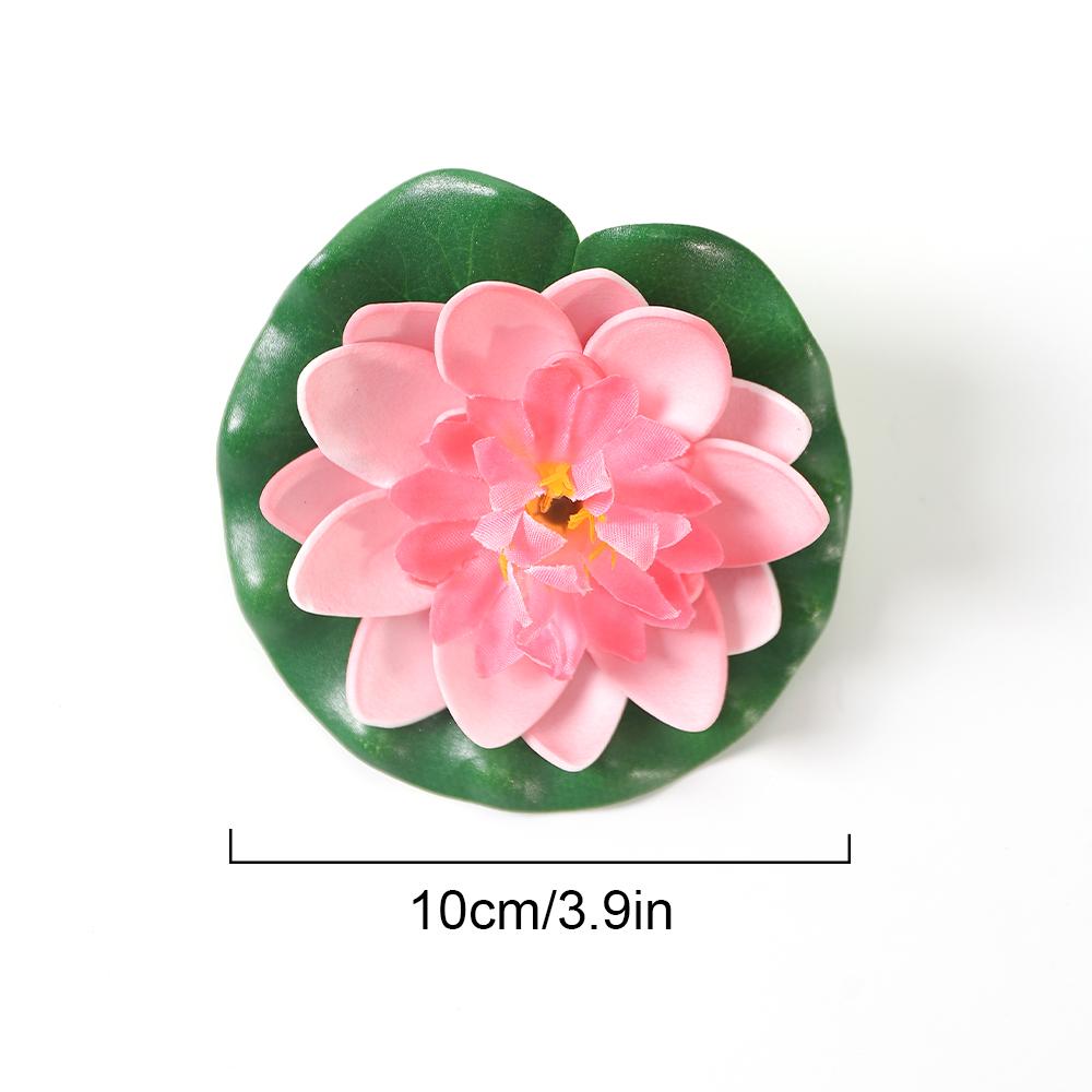 1/5/12Pcs Lotus Artificial Flowers Head Foam Fake Flower for Home Decor Garden Wedding Decoration Outdoor Swimming Pool Ornament