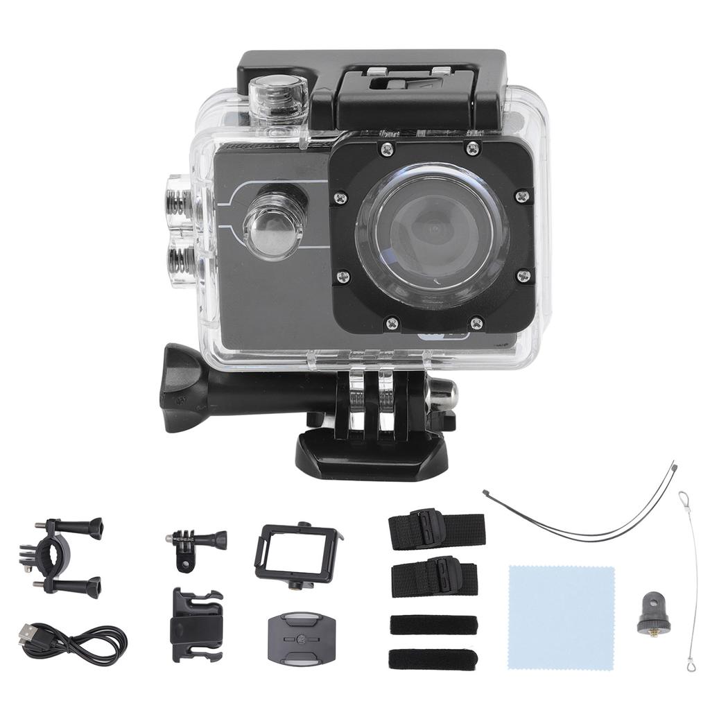 4K WiFi Action Camera High Definition 98.4ft Underwater Outdoor Sports DV Diving Camera for Diving Cycling