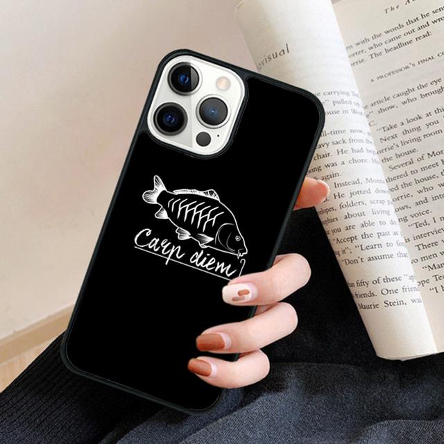 Carp Fishing Phone Case Cover For iPhone 17 Air 16 15 14 Plus 11 12 13 Pro Max Coque Shell Fundas