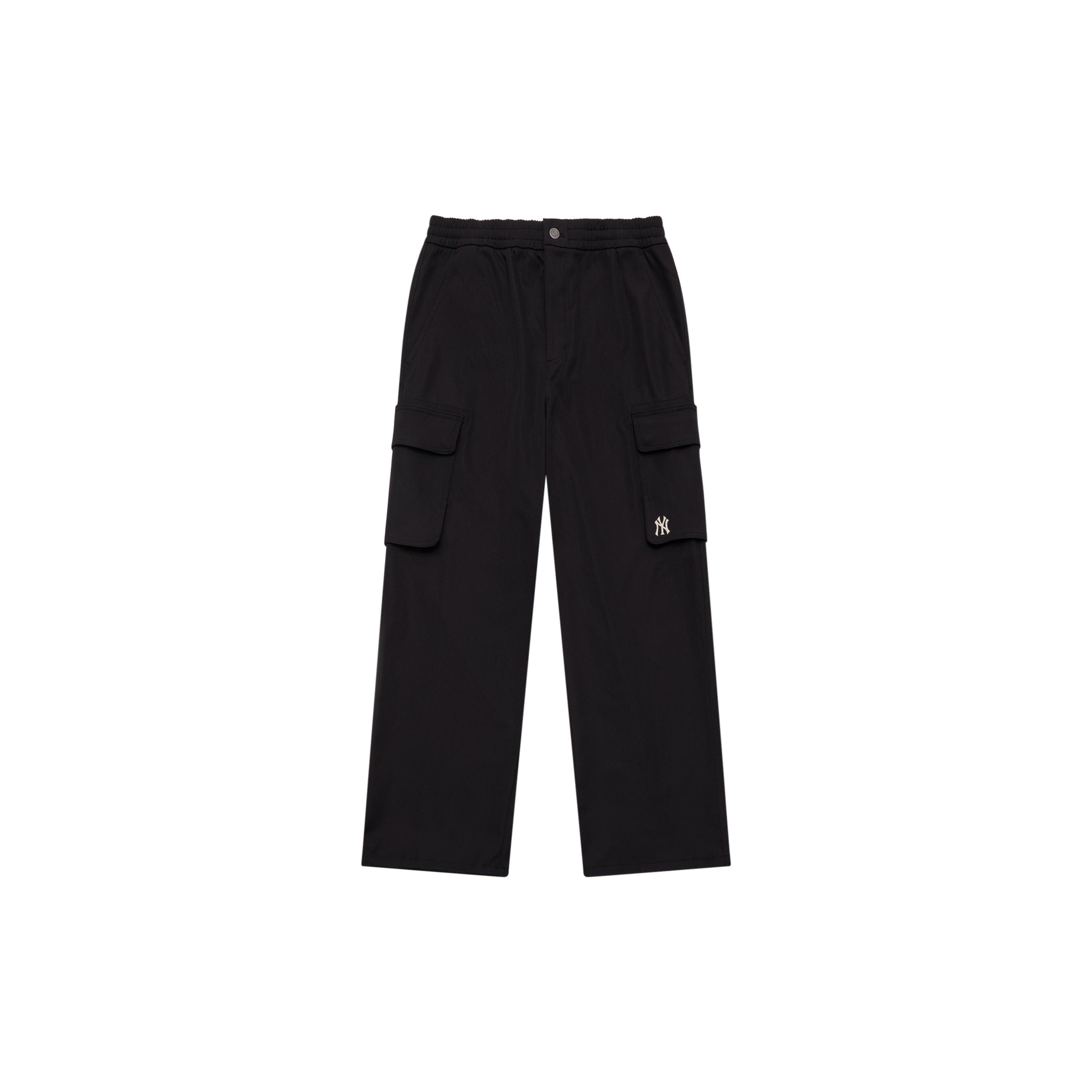 MLB New York Yankees Casual Pants Men s Black Moderate Cargo Pants 3LWPB0134-50BKS L
