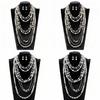 Fashionable Womens Pearl Necklace And Earring Collection With Multilayer Design For Office And Casual Wear