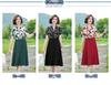 Abito estivo a lunghezza al ginocchio, morbido, per donne di mezza età e anziane - Design snellente in vita e alla moda