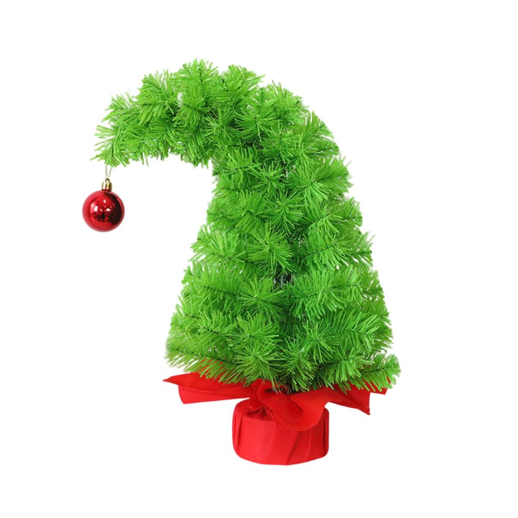 Christmas Simulated High Density Tree Holiday Decoration Crooked Tree