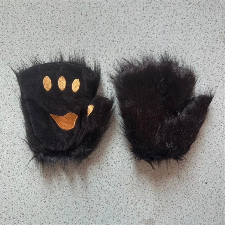 Animal Costume Cats Mask Cats Paws Gloves Cats Tail Set Cats Costumes Accessories for Halloween Cosplay Party Decors
