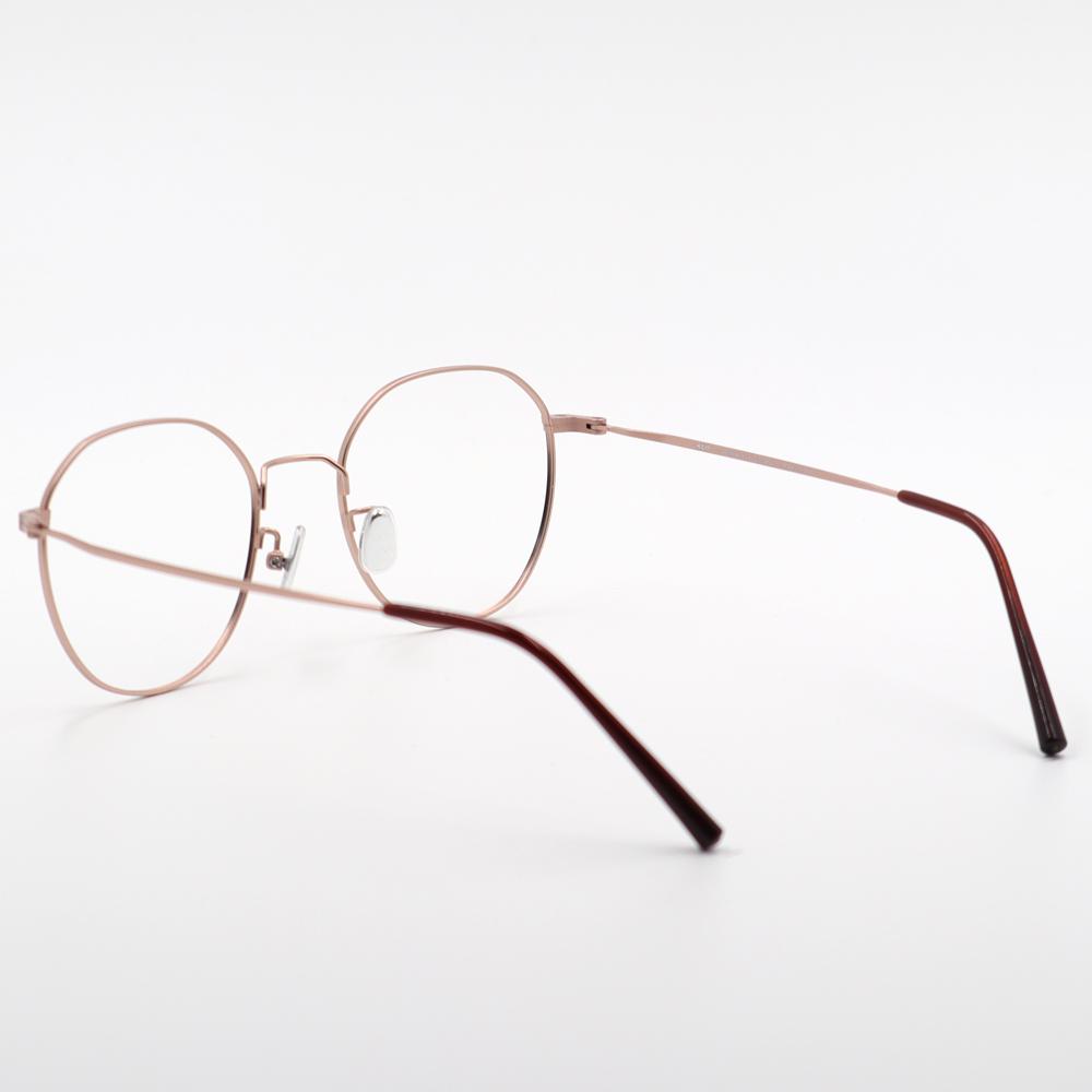 Alloaiweeo [Alo Basic] Al8203 1414G Mild Square Rose Gold Metal Glasses