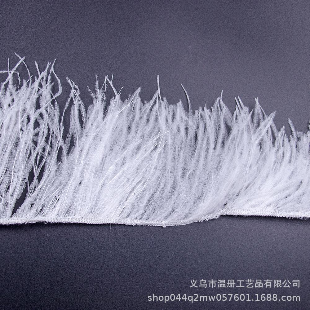 Feather 8-10Cm Edged Ostrich Hair Cloth Edge Clothing Accessories Material Dress Skirt Diy Ostrich Hair