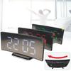 Stylish Modern Led Electronic Alarm Clock With Large Curved Screen And Mirror Function