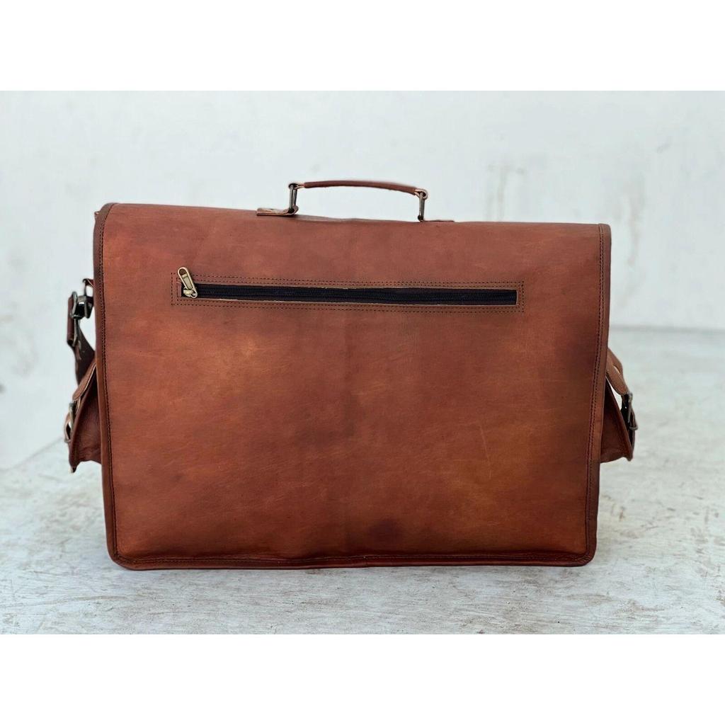 Herren Umhängetasche Kundenspezifische Vintage Leder Schultertasche Laptoptasche