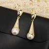 New Hot Brand Vintage Earrings for Women Luxury Jewelry Fashion Designer Eardrop Pearl Lady Party Minority Stud Earrings