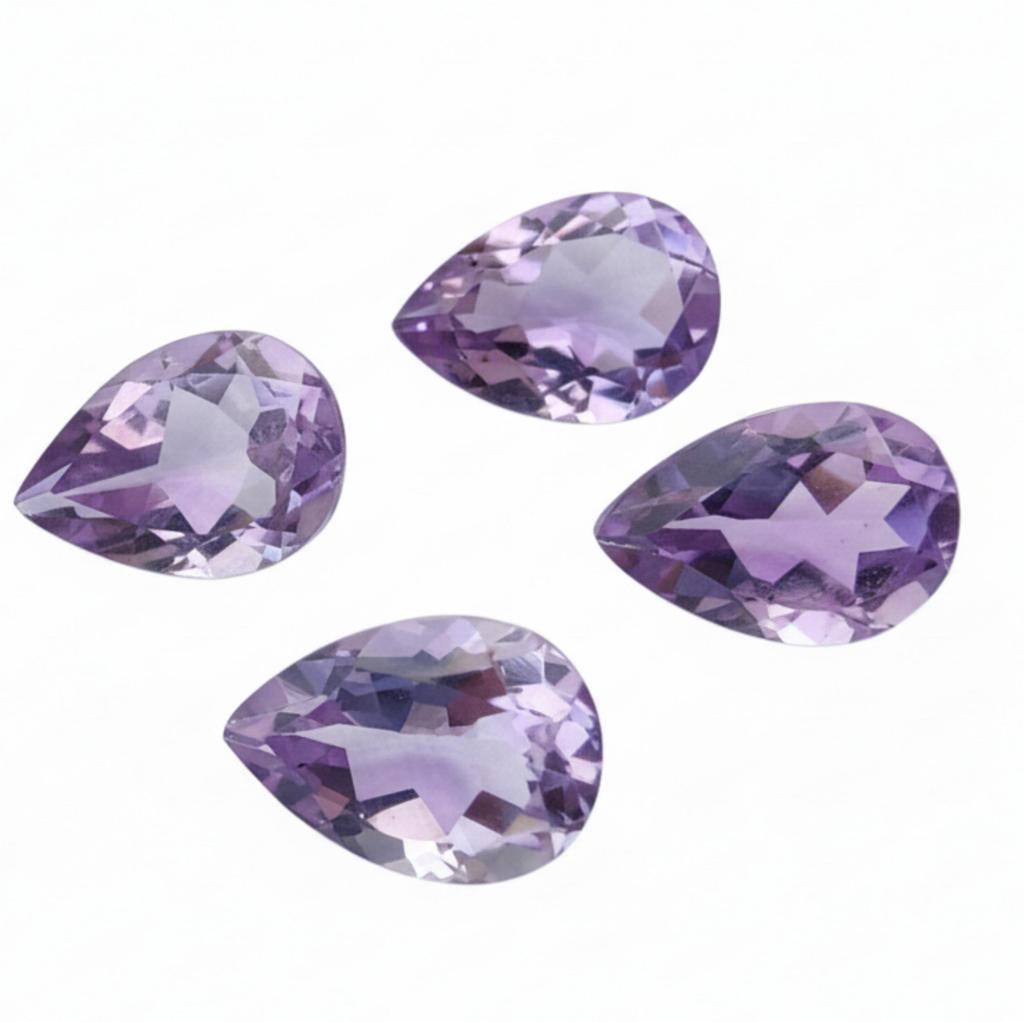 AAA Grade Amethyst Teardrop Cut Gemstone – Natural Purple Stone for Jewelry Making