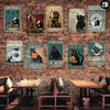 Metal Poster Shark Art Card Dear Please Sit Down Wall Decor for Home Bar Cafe Gym