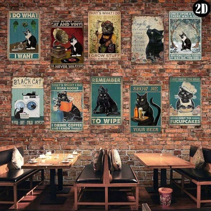 Metal Poster Shark Art Card Dear Please Sit Down Wall Decor for Home Bar Cafe Gym