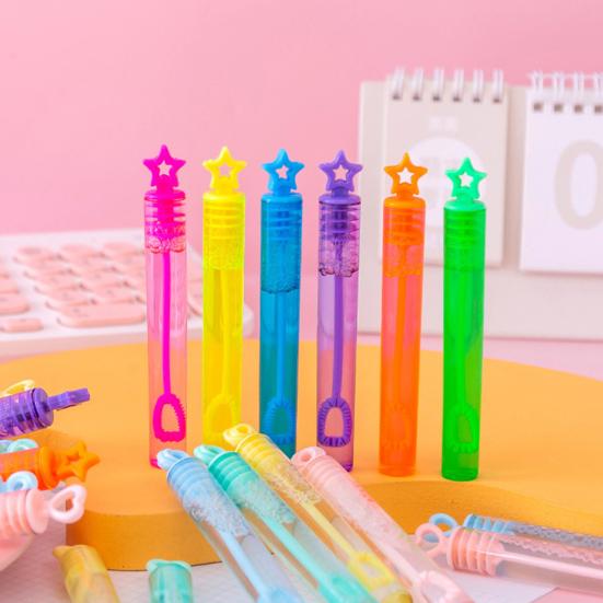10Pcs 50ml Bubble Blowers Mini Hand-Held Long-lasting Entertainment Test Tube Bubble Wands Kindergarten Toys