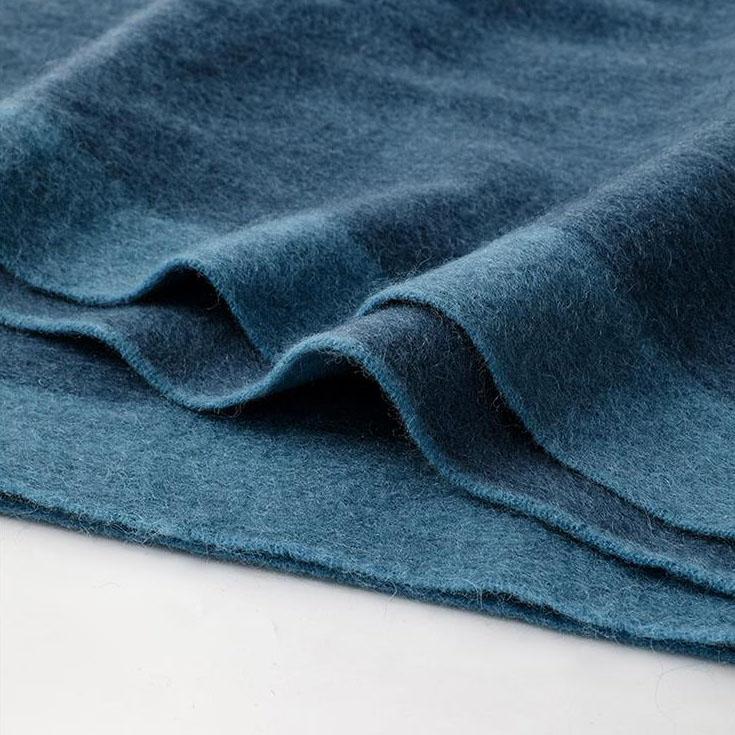 35x196cm Men's 100% Wool Ombre Gradient Scarf Thick Winter Warm Neck Wrap Dual-Color Fall Winter Accessory for Men