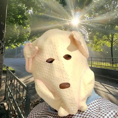 Turkey Mask from Friends Animal Latex Full Head Realistic Masks for Halloween Thanksgiving Costume Party