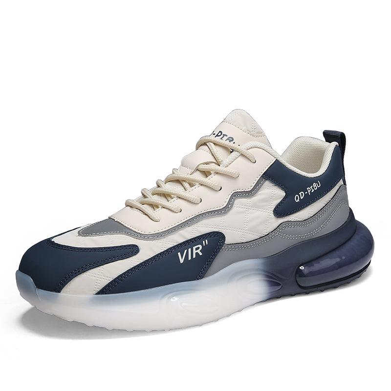 

Soft Sole Light Running Shoes Teenagers Thick Sole Wear-resistant Travel Shoes Men Non-slip Comfort Casual Shoes Male Sneakers 44 синий