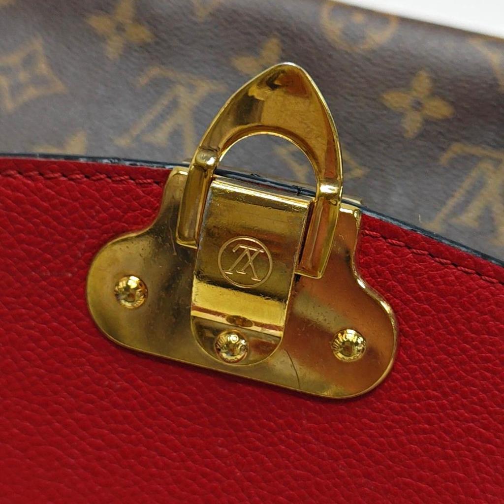 [Pre-Owned] Saint Placide Versatile Commuter Gold Buckle Sliding Chain Classic Monogram Coated Canvas Colorful Leather Handheld Cr - Very Good #41EM4U