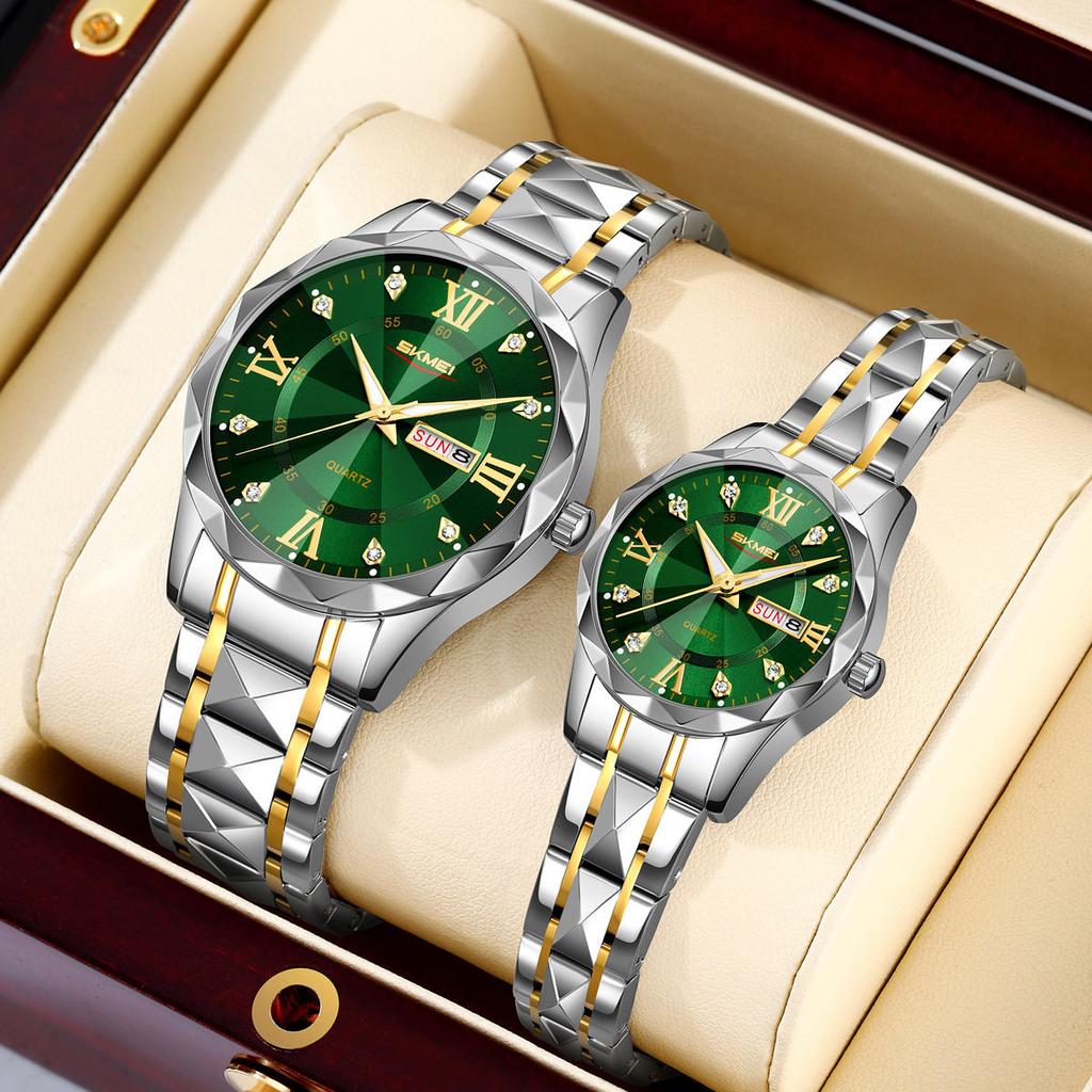 Fashion Elegant Womens Watch Multi Functional Waterproof Calendar Quartz Women's Clock Gift Box Selected Gifts