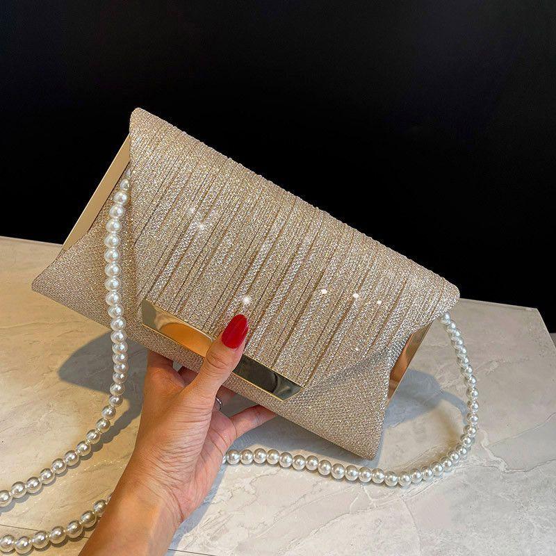 ABS Plastic Imitation Pearl Bag Chain, Crossbody Shoulder Strap
