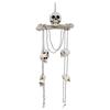 Halloween Skull Head Decor Plastic Realistic Human Skull Figurine for Graveyard Scene Haunted House Bar Home Table Decorations