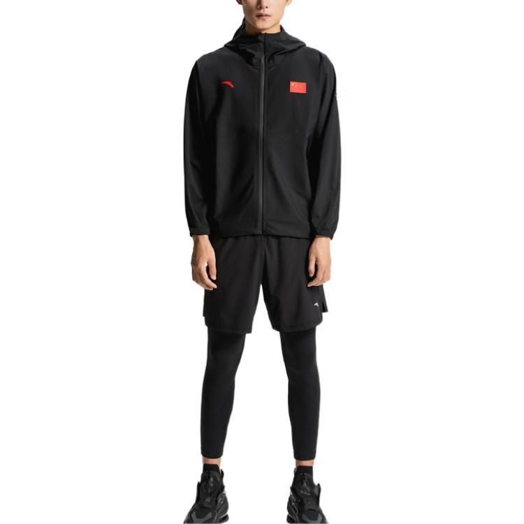 Anta All Weather Jackets Men's Black Hooded Moderate Other 152130707-2