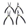4Pcs Snap Ring Pliers Set Steel Circlip Pliers Kit with Straight Bent Jaws Hand Tools for Repair Maintenance 7in