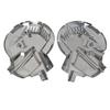 1Set Motorcycle Chrome Front Brake Rotor Disc Covers Trim For Honda Goldwing GL1500 1988-2000 Front Rotor Disc Shells kit