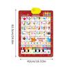 Alphabet Wall Chart Talking Bilingual Interactive Toy Music Spanish And English Preschool Wall Posters for Ages 3-8 Language