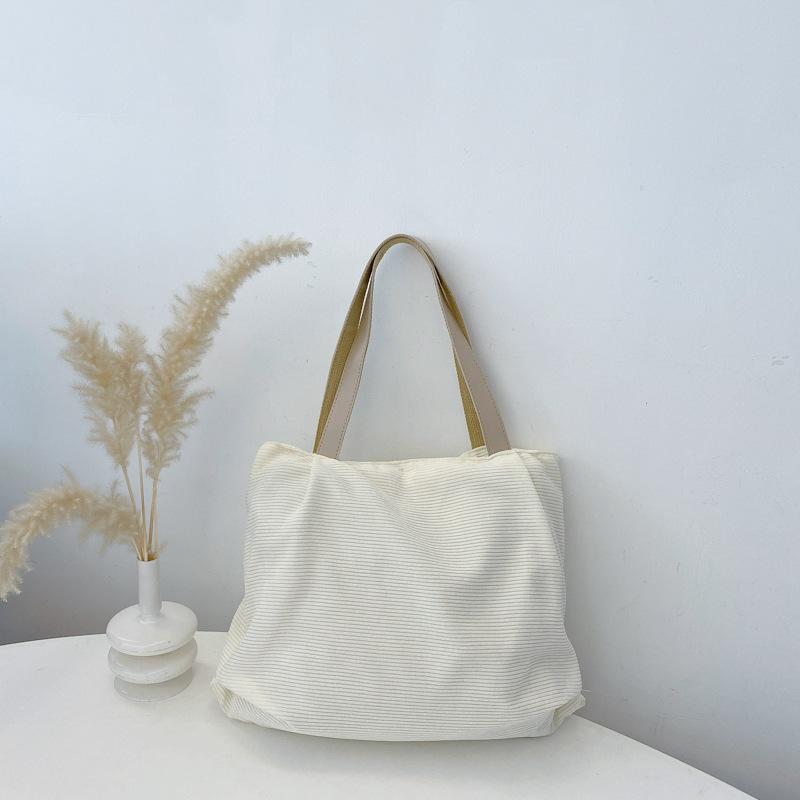 Casual Large-capacity Cloth Bag Women's 2025 New Summer Shoulder Handbag Commuter Tote Bag Premium Sense