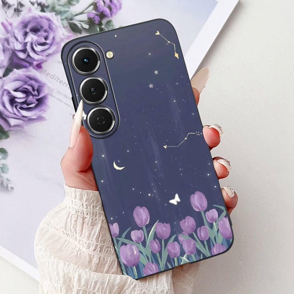 Casing For Tecno Spark 40Pro KM6 Cover For Techno Spark 40 Pro Case Silicone Luxury Butterfly Love Fashion Flowers Cool Painted