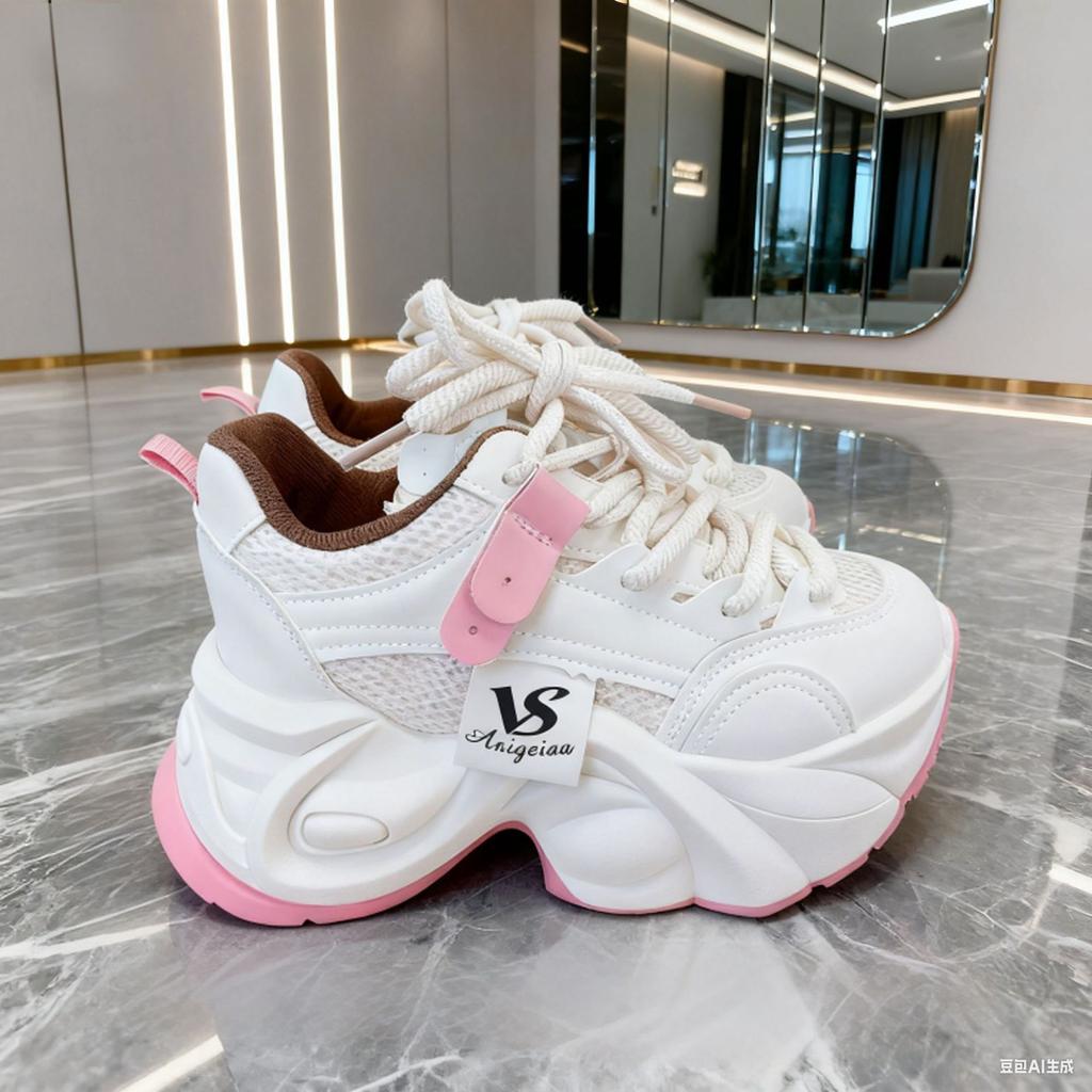 Daddy shoes girl ins autumn new muffin thick-soled small man inner height increase woman