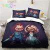 Luxusní NOVÁ Postava z Hororového Filmu Chucky Povlak na Peřinu Sada Měkké Lůžko Pohodlné Studentská Kolej Domácí Dětské Povlečení Nejprodávanější