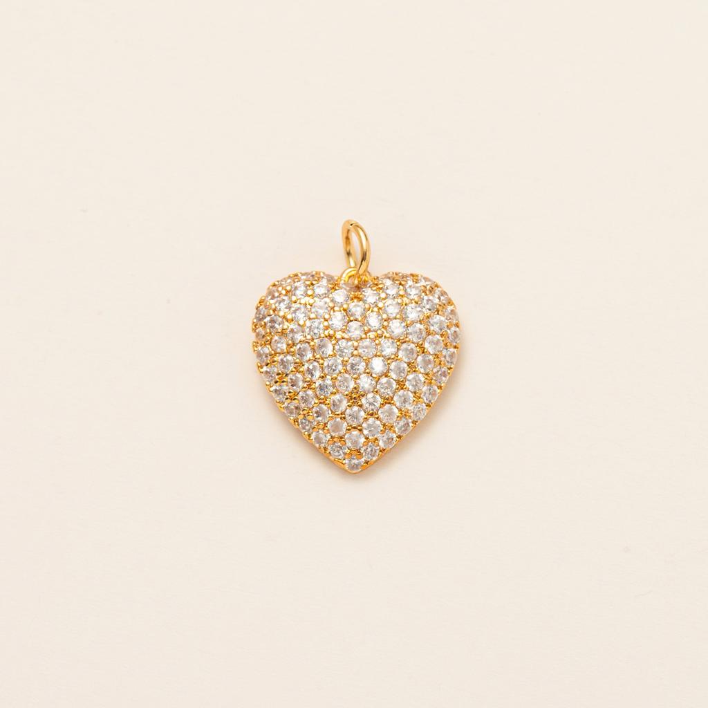 European and American DIY handmade small pendant accessories, heart-shaped horseshoe pendant, gold-plated color preservation