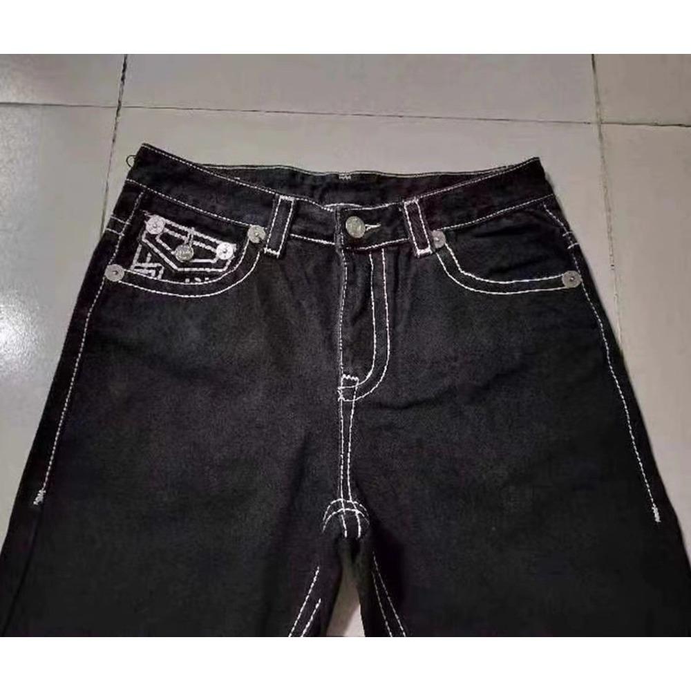 RogueWave Retro Harajuku Džíny s vysokým pasem, rovnými nohavicemi a širokými nohavicemi, módní 2000, vyšívané, ležérní, hip hop, street, goth džíny