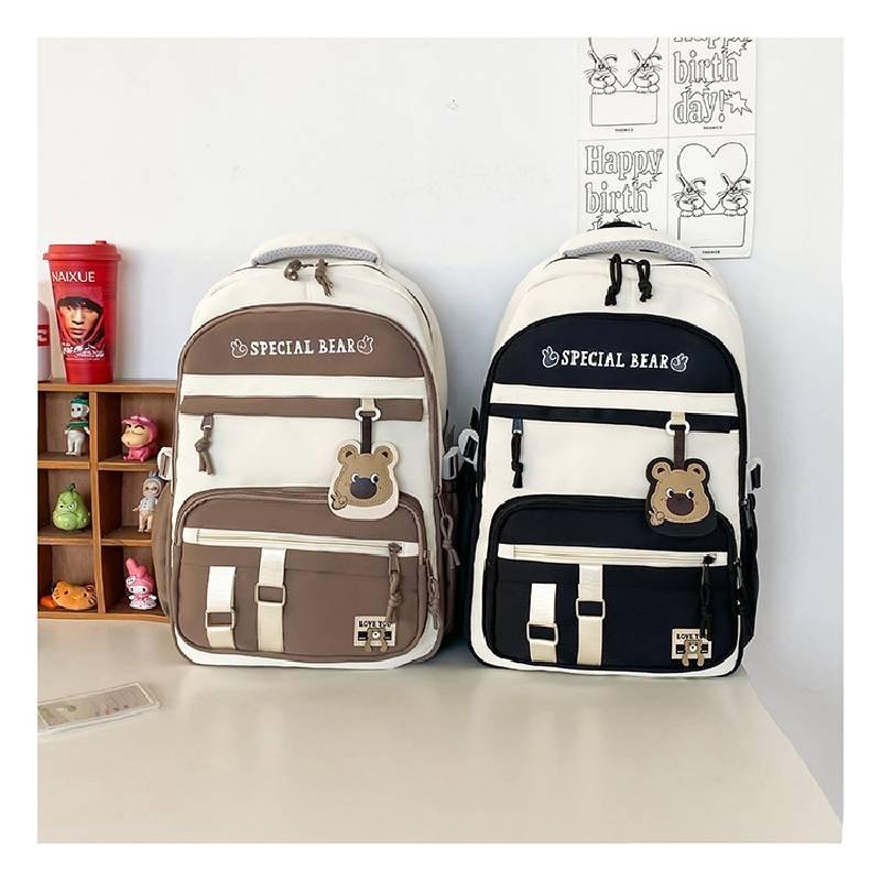 Durable Oxford Cloth Backpack For Middle And High School Students Large Capacity