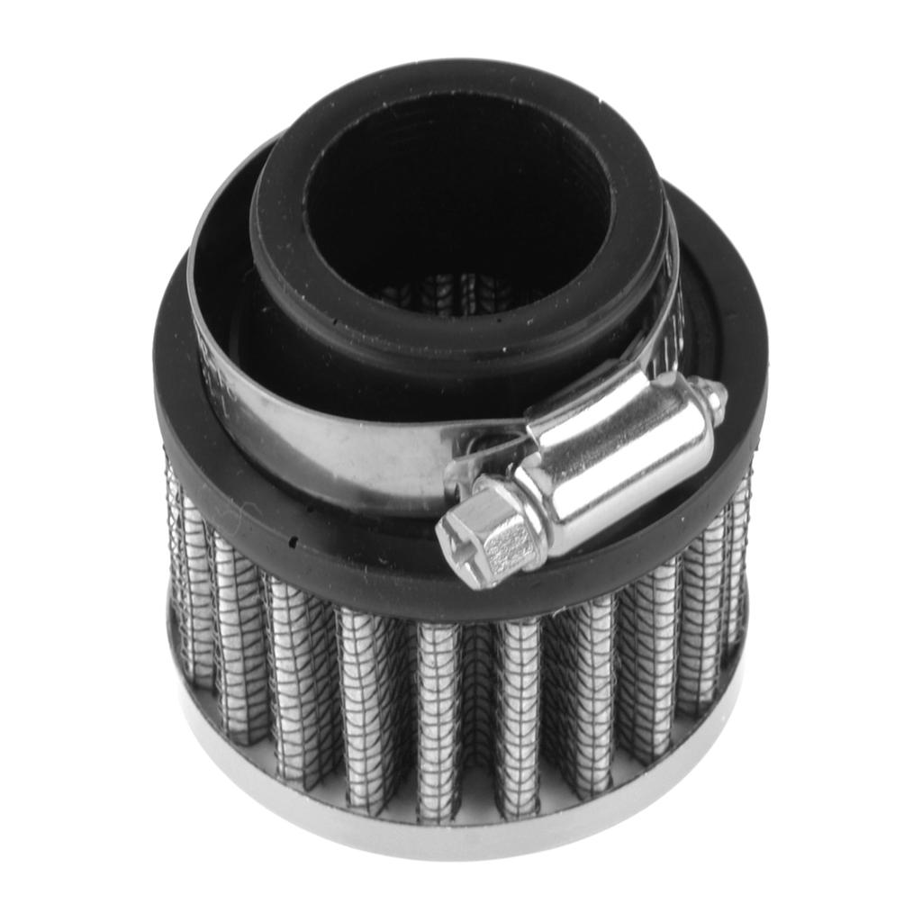 Universal 25mm Diameter Air Intake Filter Cleaner with Clamp for Motorcycle Car Tractor Truck