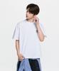 Emelbi Vintage Sportive Cursive Graphic Short Sleeve T-Shirt Ny (White)