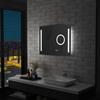 LED Wall Mirror for Bathroom and Touch Sensor 80x60 Cm