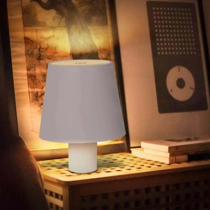 Table Lamp LED Touch Sensor Desktop Night Light Rechargeable Wireless Reading Lamp For Hotel Bar Restaurant Bedroom Decor Lights
