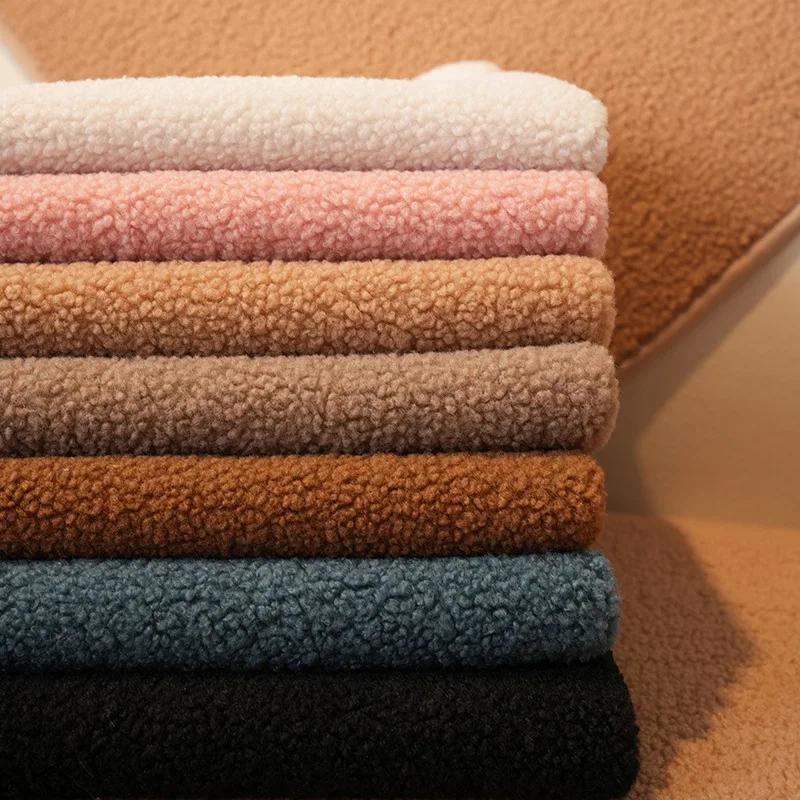 Modern Solid Color Winter Lamb Velvet Sofa Cover Thicken Plush Soft and Smooth Sofa Covers for Living Room Anti-slip Couch Cover