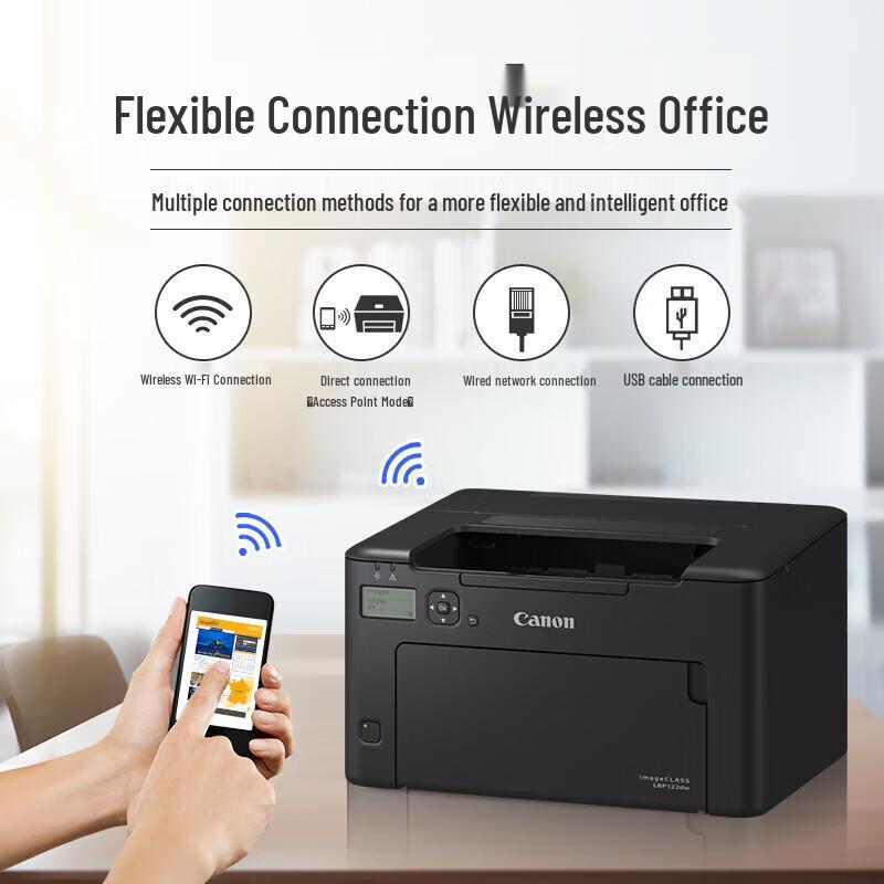 Canon LBP122dw Wireless Monochrome Laser Printer CN plug (adapter included)